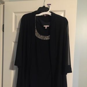 Dress Barn Navy Blue 2 piece Dress